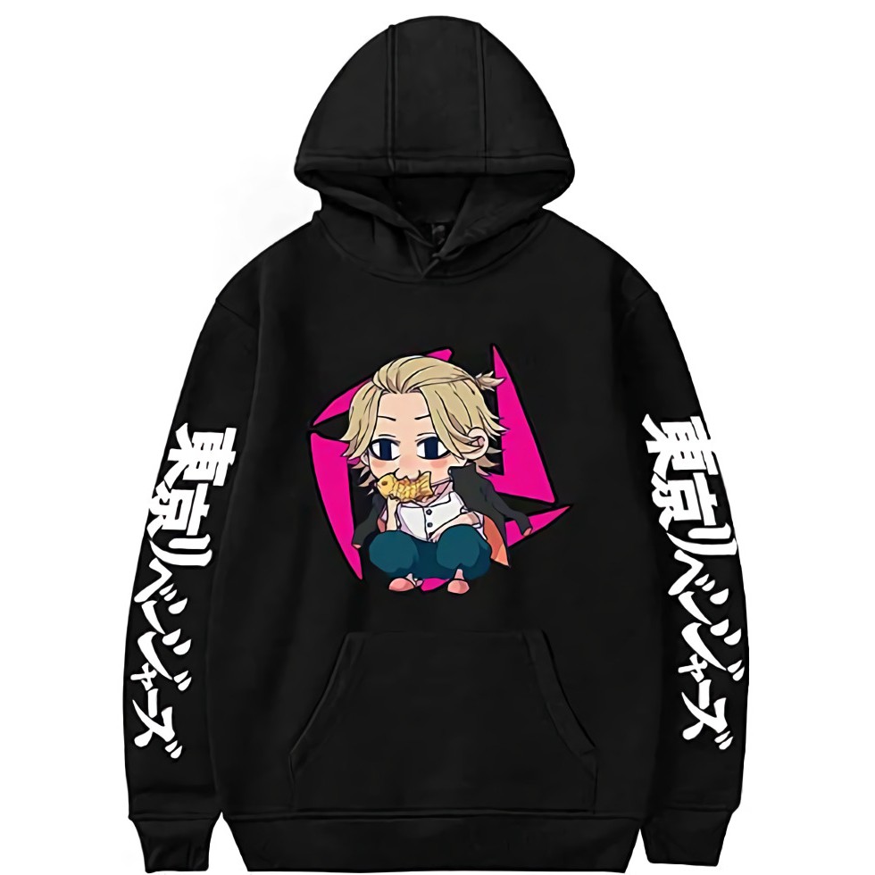 Hoodie Mikey Chibi Anime Tokyo Revengers Manga Premium Cotton Fleece