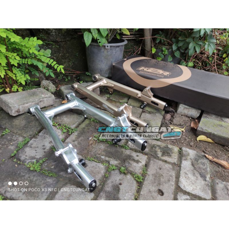 swing arm k2r kawahara pnp cb begel panjang ori original swing arm arem kaze model kaze