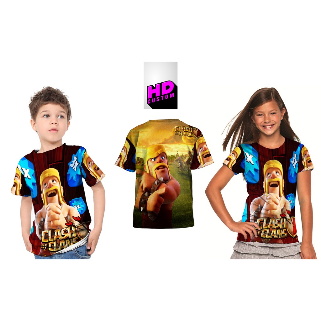 Kaos Baju Tshirt Anak Clash of Clans Art 4