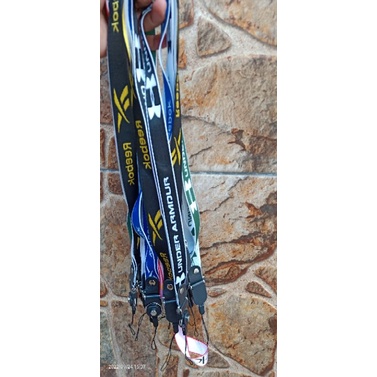 Tali gantungan hp kartu nama logo Reebok Samsung oppo iring hp