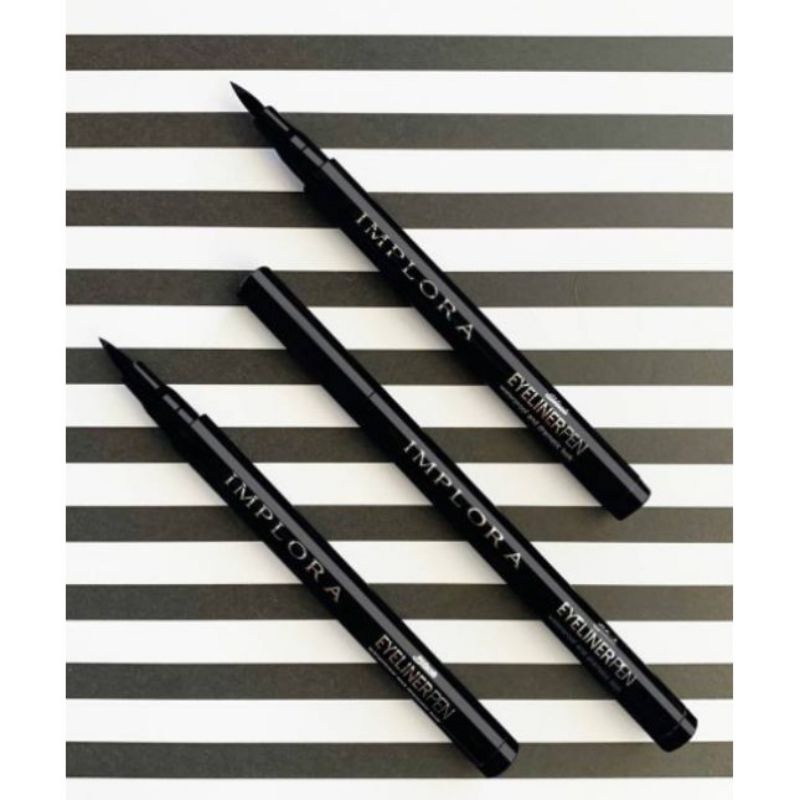 IMPLORA EYELINER PEN WATERPROOF BLACK SPIDOL/100% Original