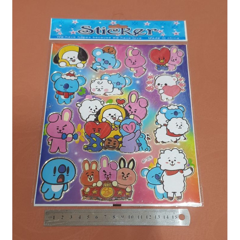 CUTTING STICKER KPOP BTS ARMY CUTE CARTOON BT21 BANGTAN