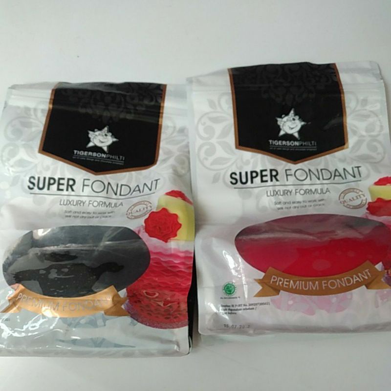 

Tigerson Super Fondant Hitam dan Merah