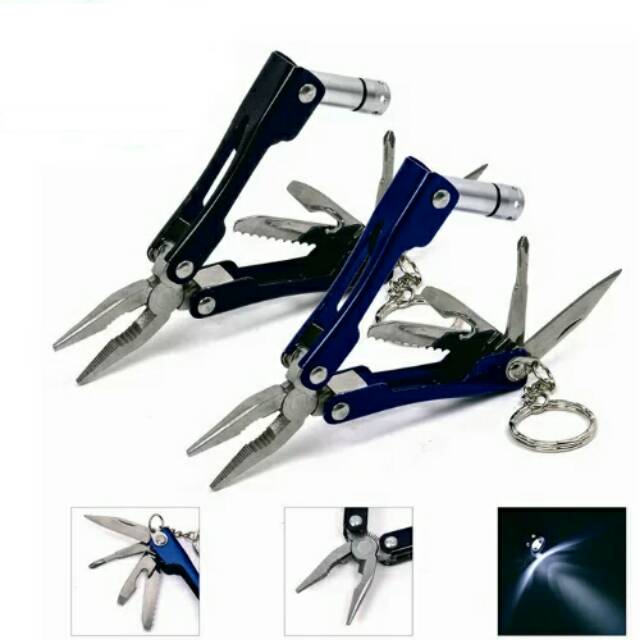 Tang Lipat Mini Multyfungsi Plus Senter