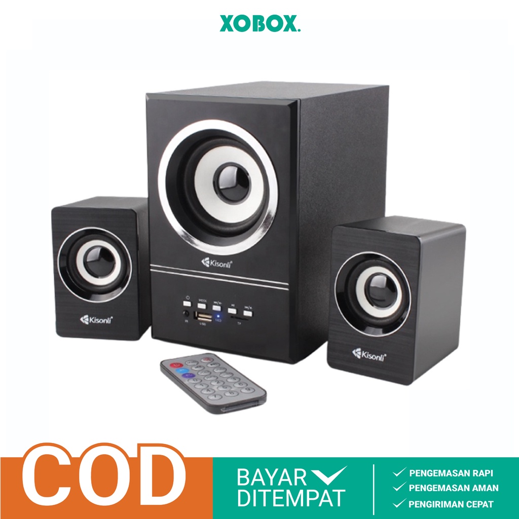 Spiker Bluetooth Super Bass U-2700 Subwoofer With Remote Control - XOBOX