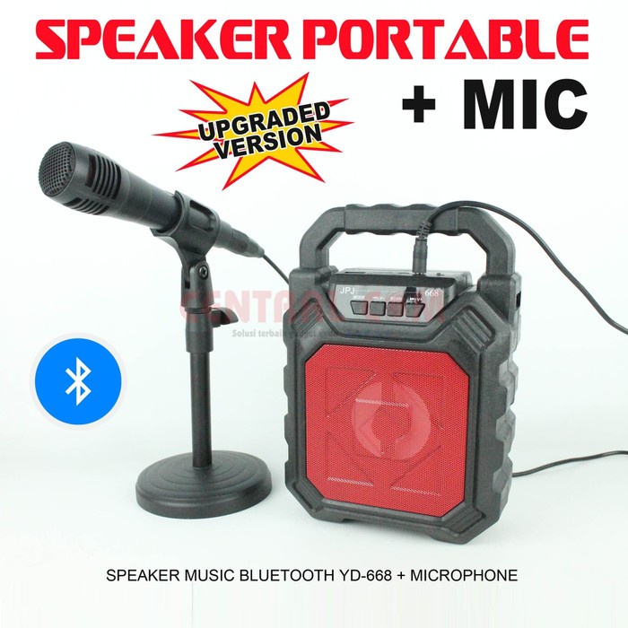 COD Speaker 668 Speaker bluetooth YD-668 plus Mic//speaker wireless YD 668