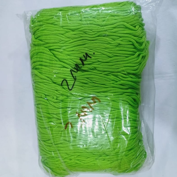 

Tali Kur Hijau Stabilo 2mm per bungkus besar. 9 ons 900 gram tali accesories premium