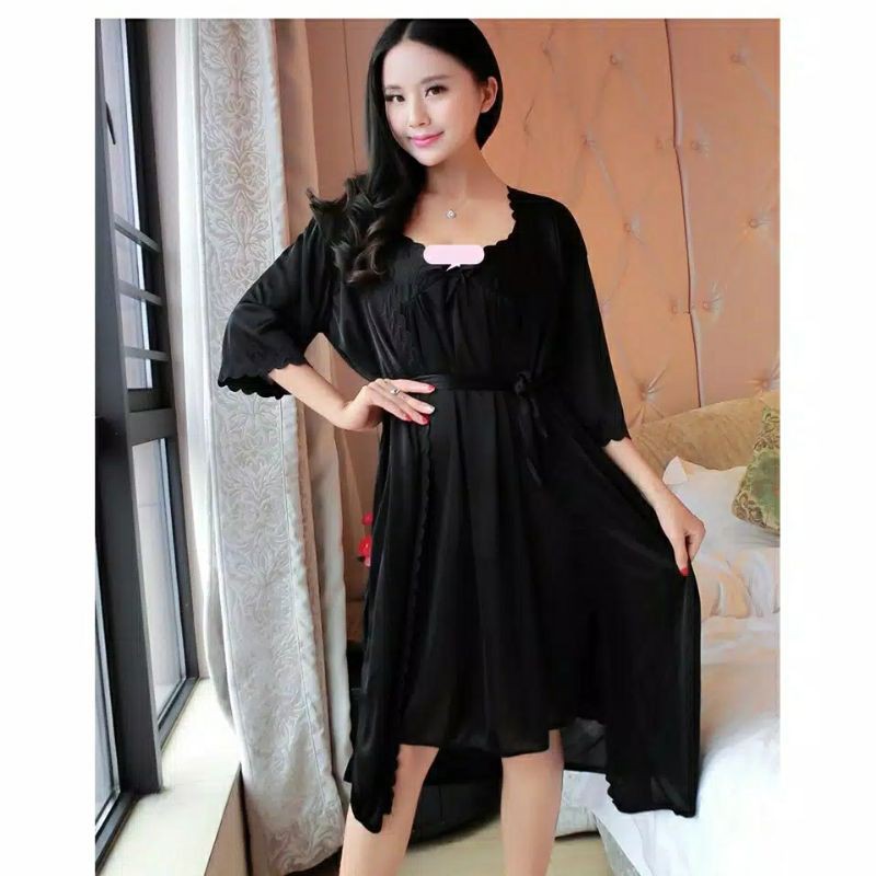 RB Kimono Trickot Big Size Satin Silk