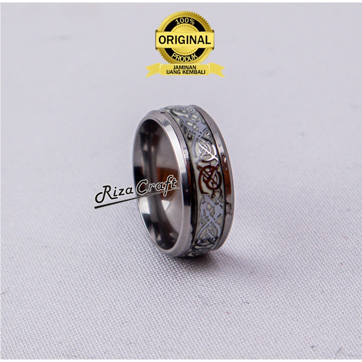 Cincin Wanita Kekinian Korea Anti Karat dan Luntur Glow in the Dark