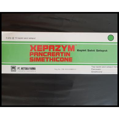 

TERBUKTI AMPUH XEPAZYM PANCREATIN SIMETIKON PER STRIP