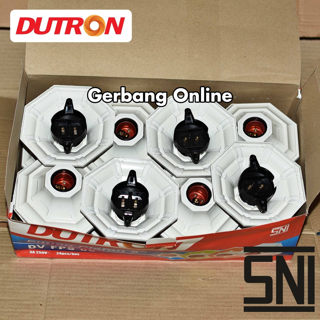 Fitting Lampu Plafon Bulat Fiting Lampu Plafon Bulat 5 inch E27 DUTRON