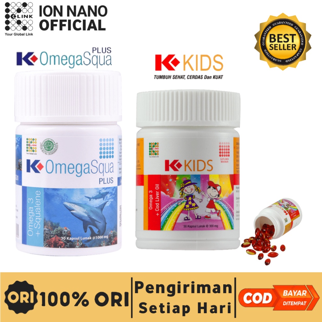 

Omega Squa Plus original kids Omega 3 minyak ikan Original