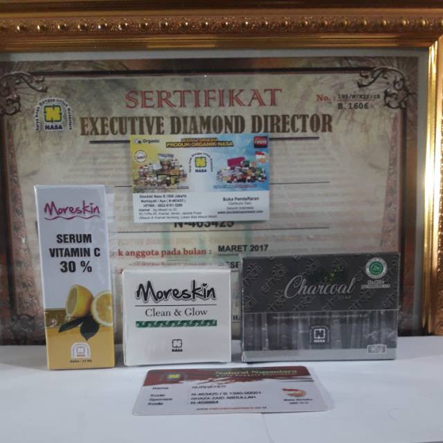 COD [ NASA ] Paket Glowing Bebas Flek Hitam - Moreskin Vitc30 - Moreskin Clean & Glow - Sabun Flek