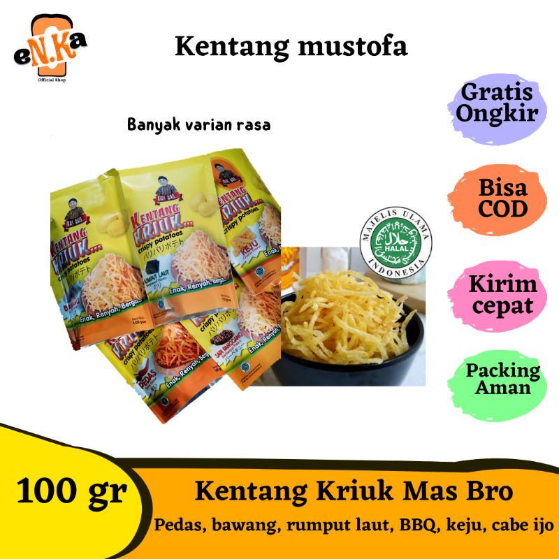 kentang Mustofa Kentang kriuk Mas bro 100gram