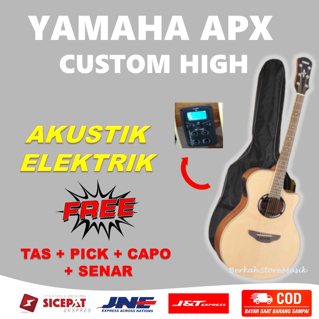 gitar akustik elektrik listrik yamaha apx500ii custom high quality tuner 7545r