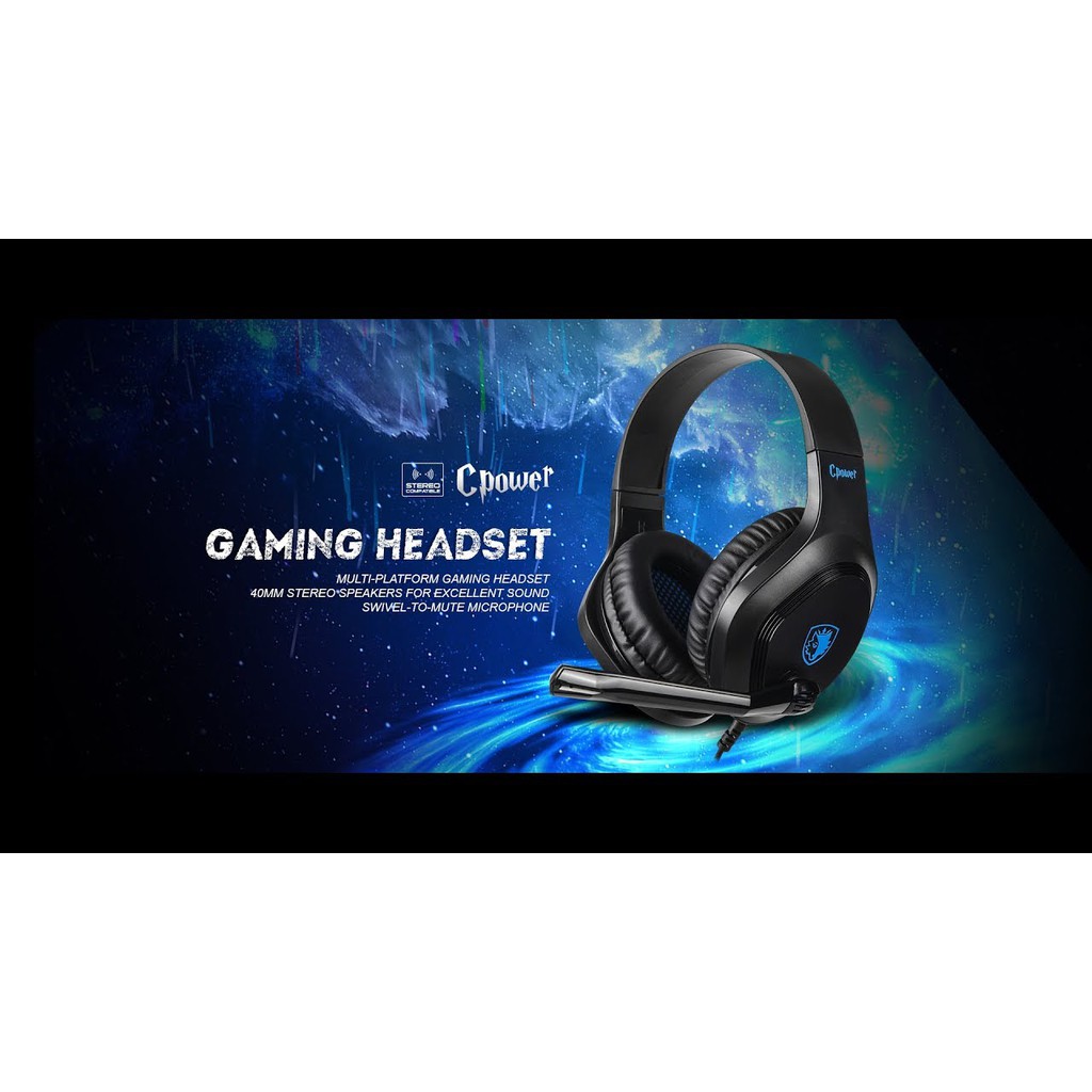 Headset gaming sades C-power multi-platform for mobile - Sades Cpower SA-716