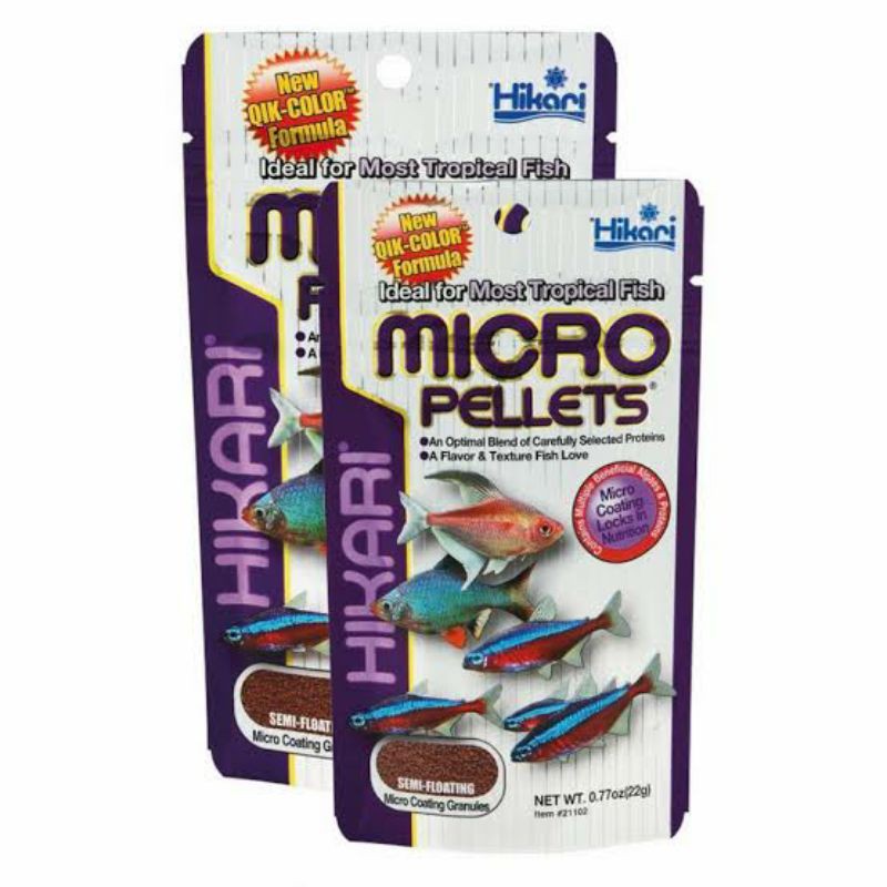 Hikari Micro Pellets 45 gram 45gr pelet ikan Semi Floating