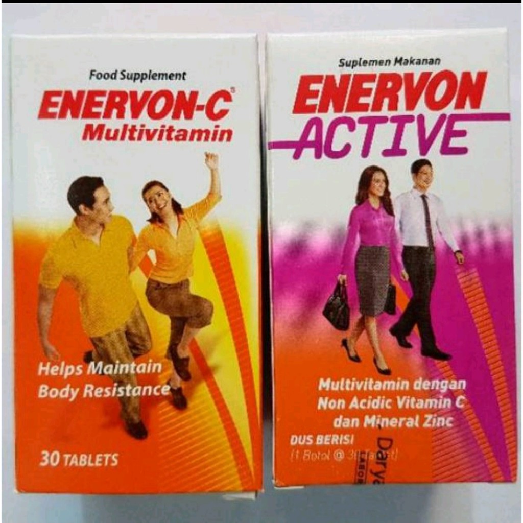 Enervon C /Enervon Active botol isi 30 tablet