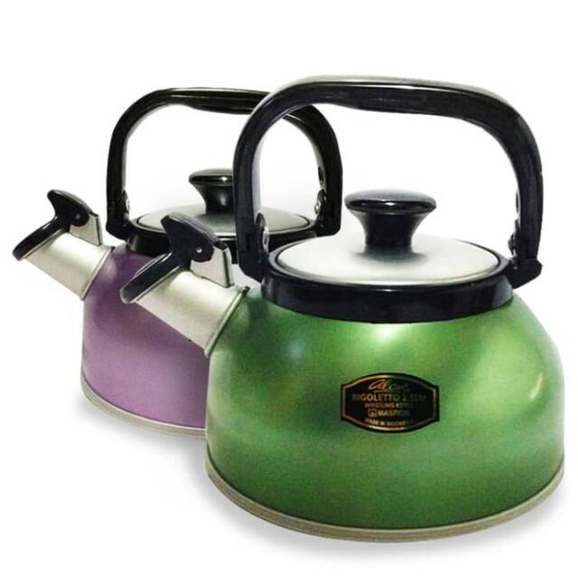 Maspion Teko Rigoletto Anodize 3,5 Liter - Teko Bunyi - Whistling Kettle - Ceret Air Minum Murah