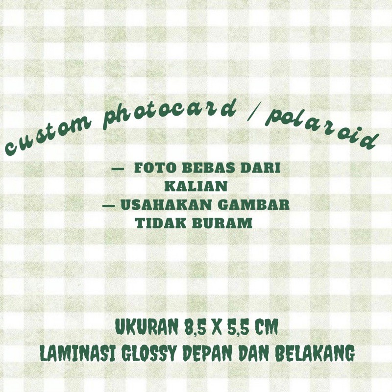 photocard custom