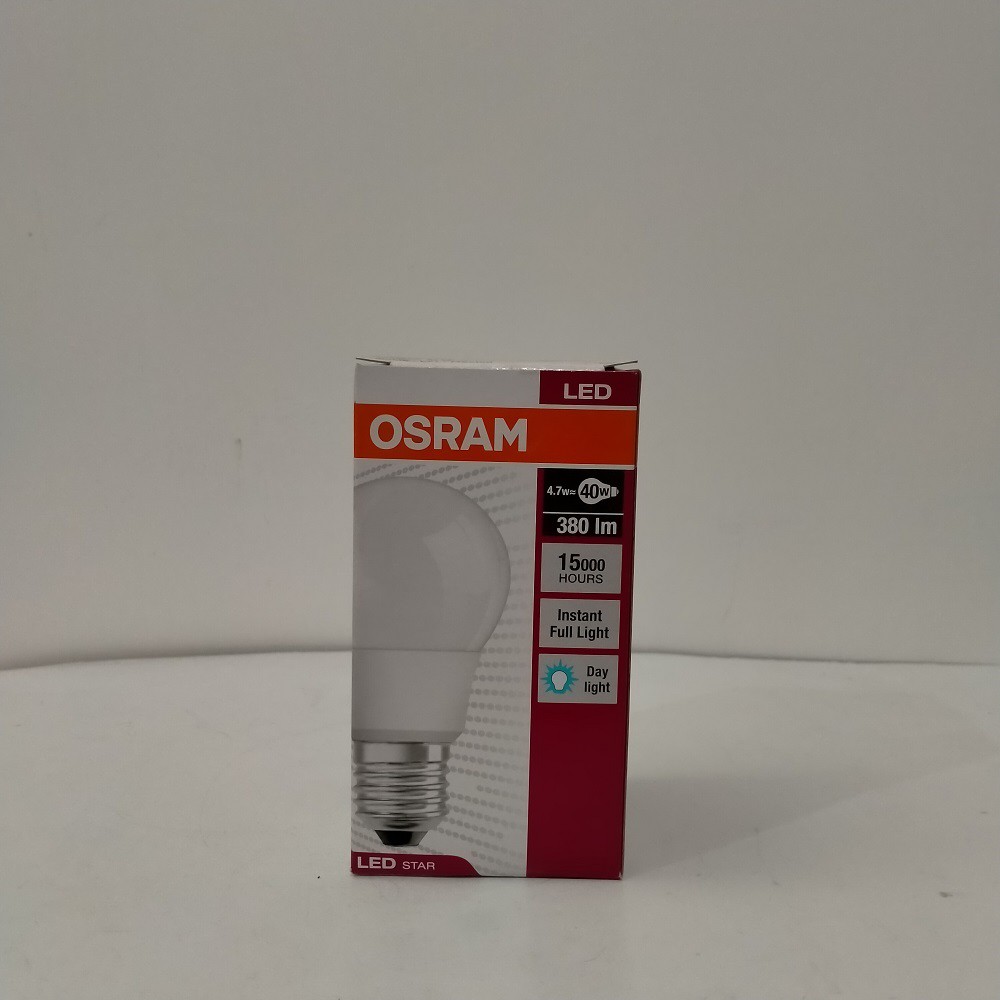 LAMPU BOHLAM OSRAM LED STAR A.40 4.7W PUTIH E27