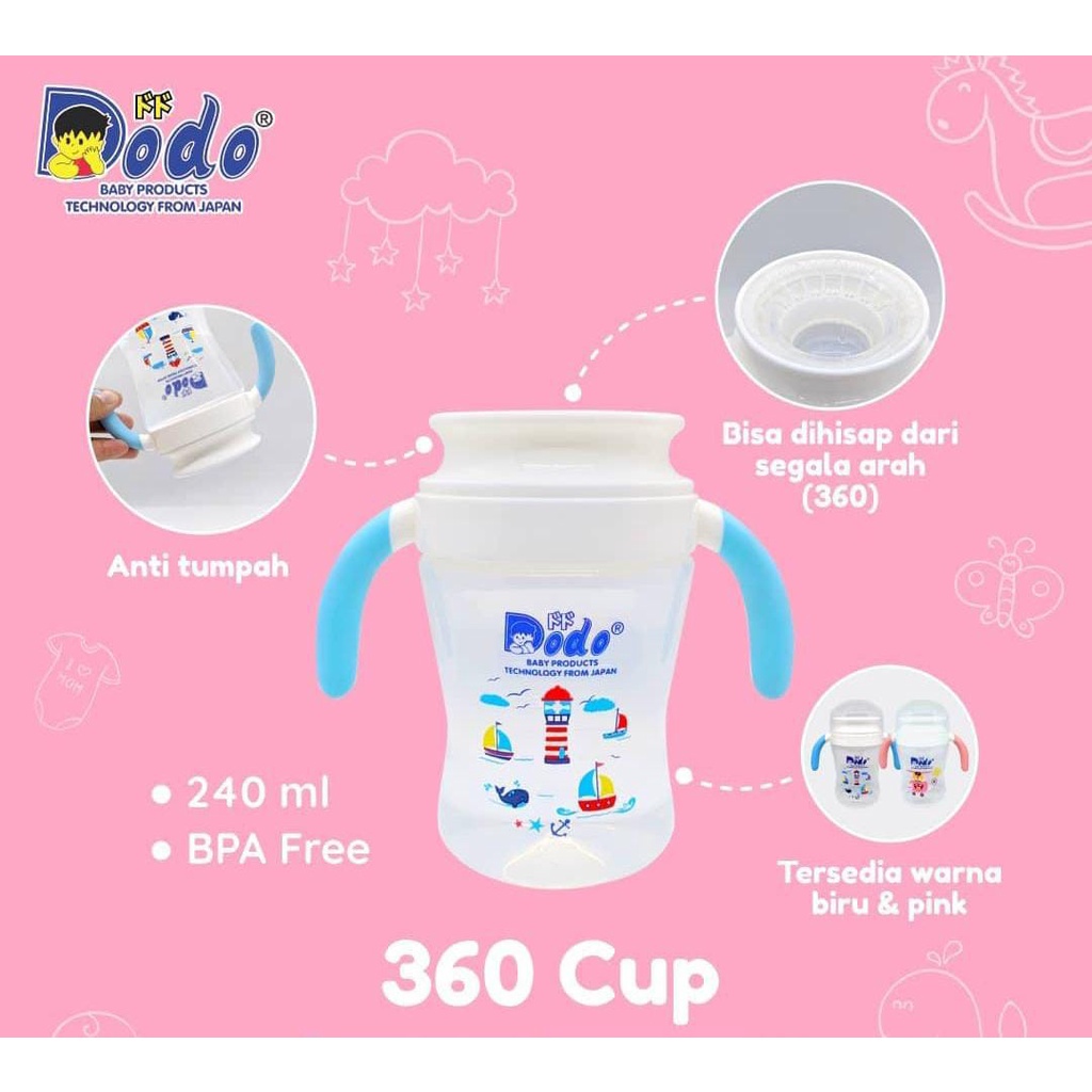 Dodo 360 Cup / Cangkir Minum Anak 12m+