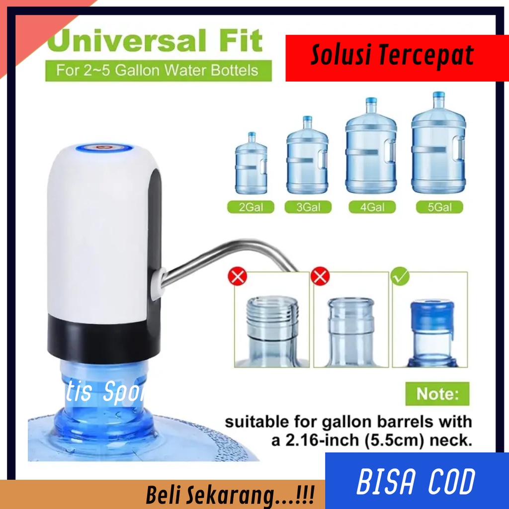 Pompa Galon Electric Dispenser Galon Bawah  Pompa Galon Elektrik USB Dispenser Galon Mini Pompa Air 