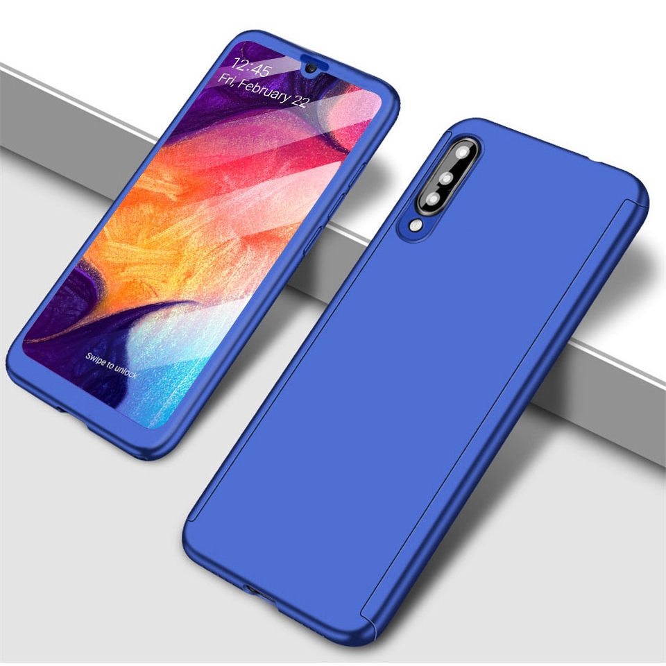 Casing Hard Case Samsung Galaxy A7 2018 A50 A70 a40 a30 A10 M20 m30 A10s A20s A30s Tempered Glass