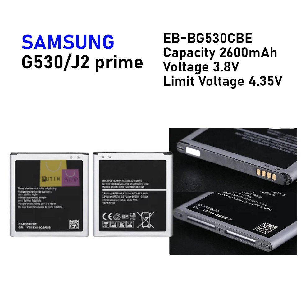 (P) Baterai batre battery Original Samsung Grand Prime G530 / J5 2015 / J2 prime / j5 / j500 /J3 pro /J2 Core