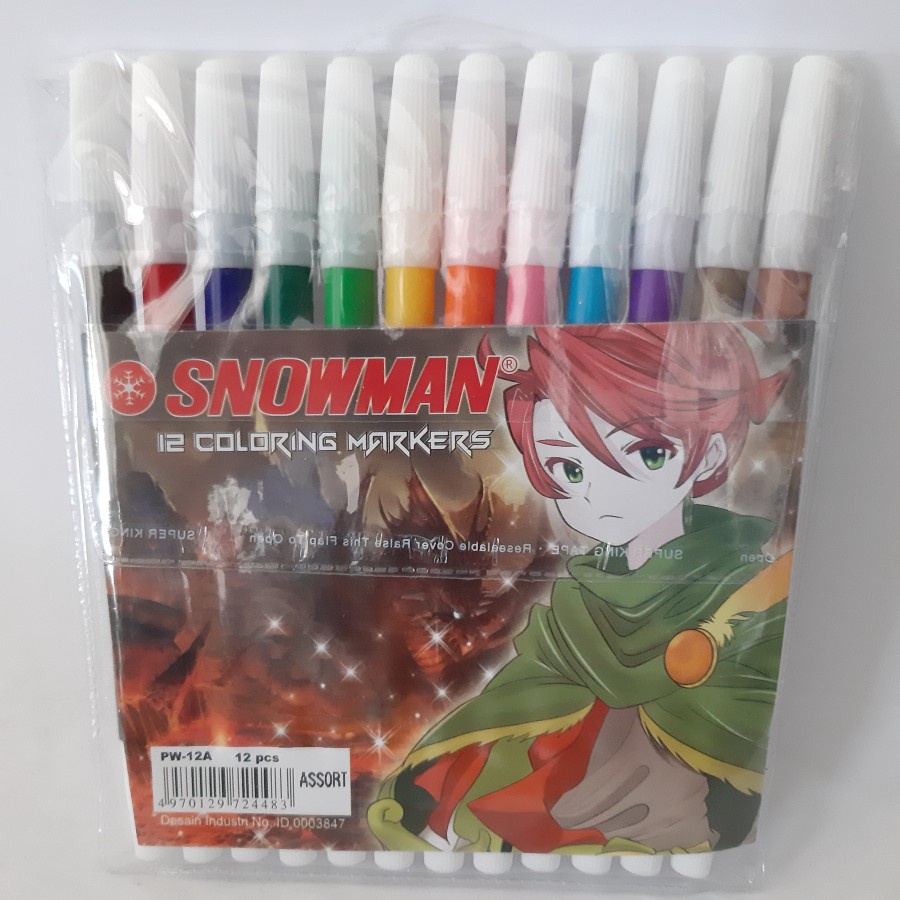 

Spidol Snowman 12 Warna
