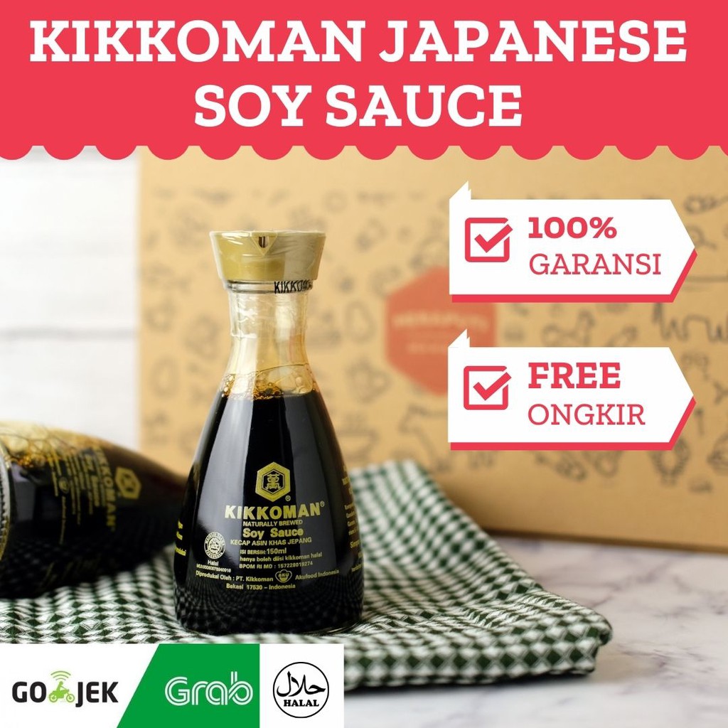 

Kikkoman Japanese Soy Sauce 150gr (botol dispenser)