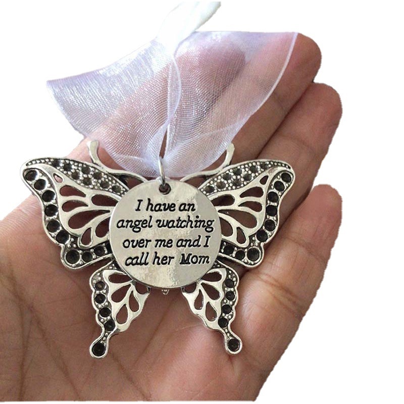 Christmas Decorations with Butterfly Wing Design In Memory of Loved One