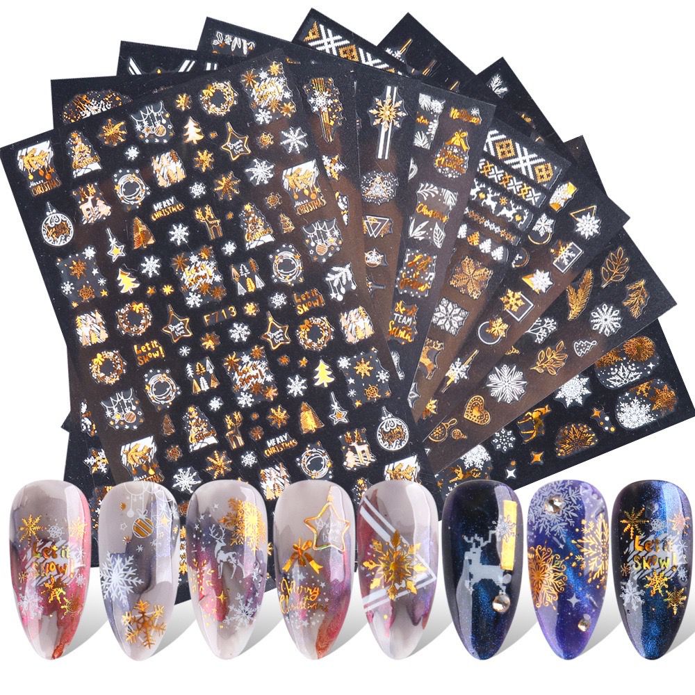 STICKER NAIL ART 3D - DESAIN DEKORASI STICKER KUKU