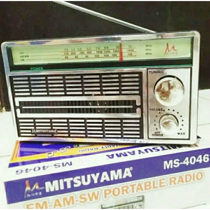 Cod Radiio Klasik Mitauyama M-4046 Radio Portable AC/DC Bayar ditempat