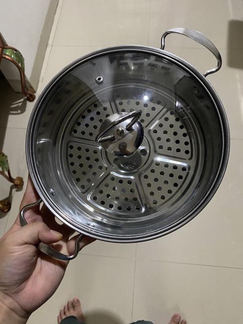 Panci Kukus Steamer Kukusan Dandang Stainless Steel 24 Cm