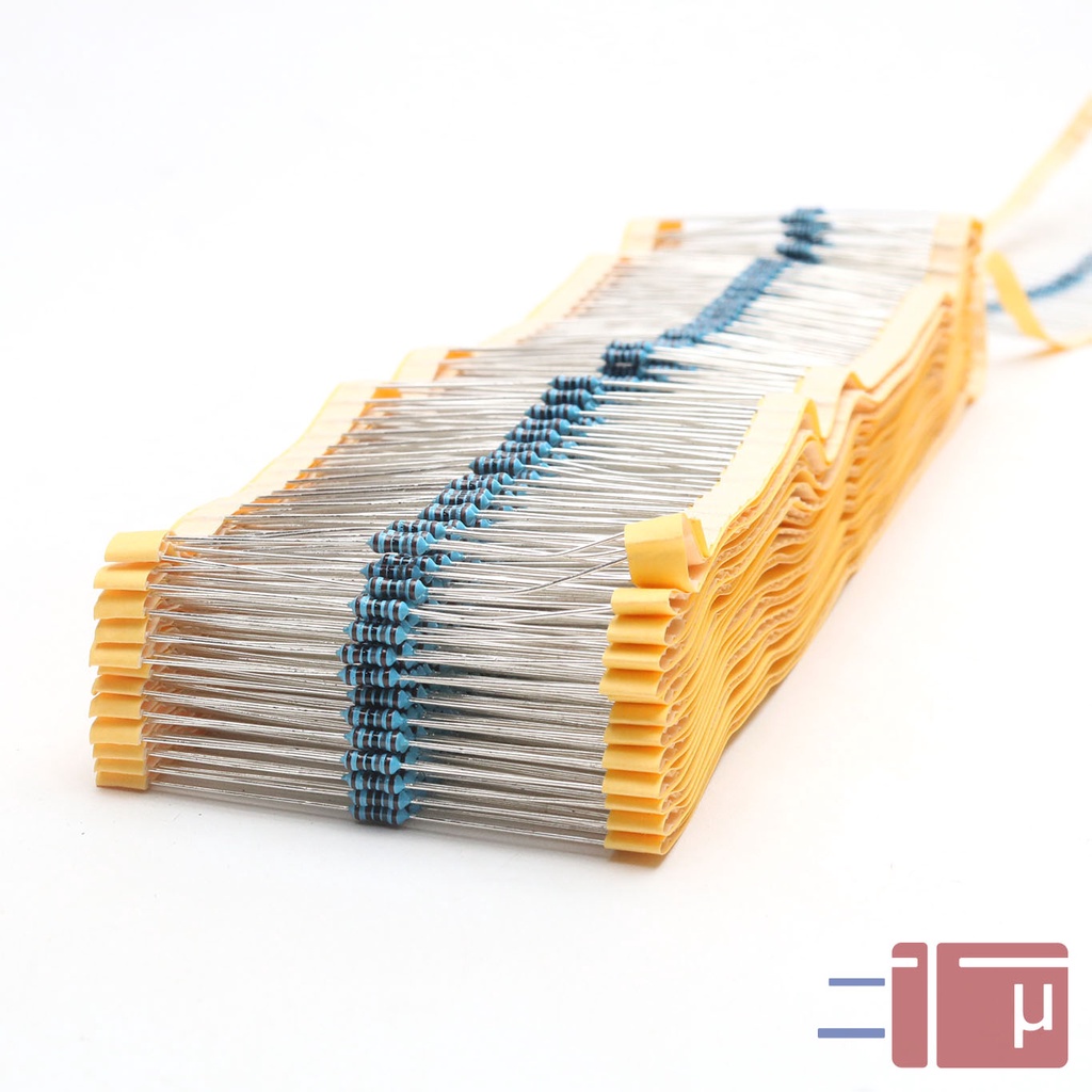 x10 Resistor 1K8 1.8K 1/4W Metal Film 1% Taiwan Kaki Tembaga