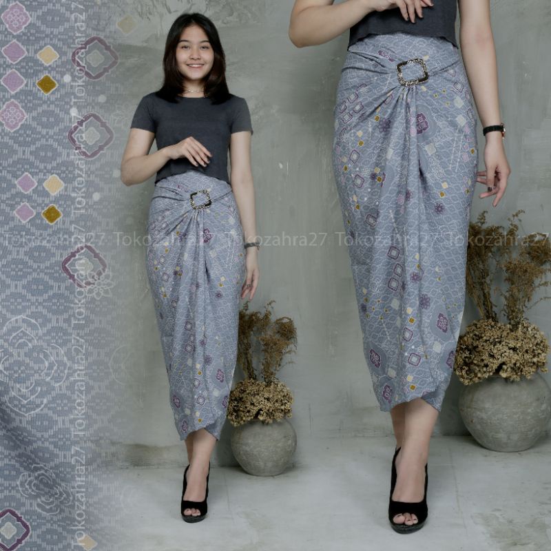 Rok Kondangan Motif PK Rok Serut Lilit Instan by tokozahra27
