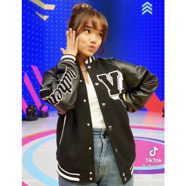 JACKET BASEBALL OVERSIZE KOREA  MURAH WANITA | JAKET FUJI  BASEBALL | JAKET  STYLE | JAKET WANITA