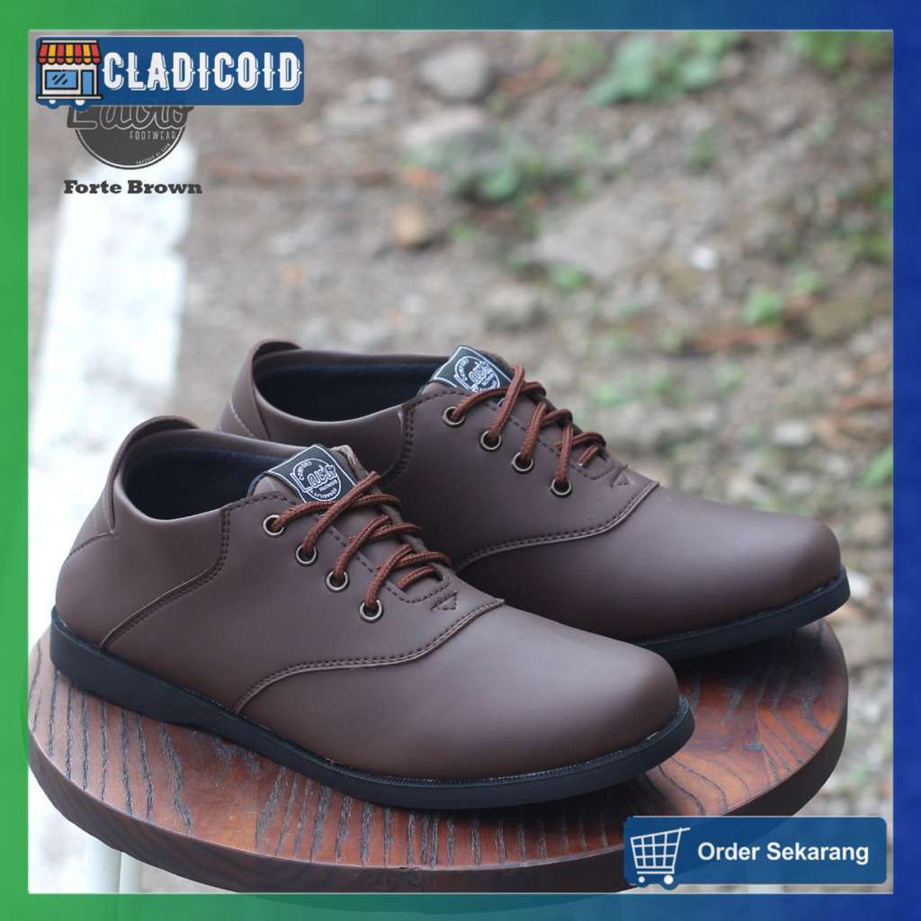 Sepatu Formal Pria Original Murah Terbaru Model Keren dan Stylish Lavio Forte Warna Hitam, Coklat