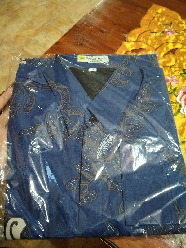 Batik Selendra Lapis Furing Size S-xxl Dasar Navy Katun Halus Sragenan High Quality