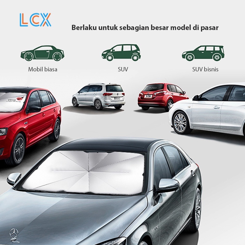 LCX Sunshade Tirai Magnet Mobil Premium 4 Sisi Jendela Sinar Matahari Pelindung Anti Panas Kaca