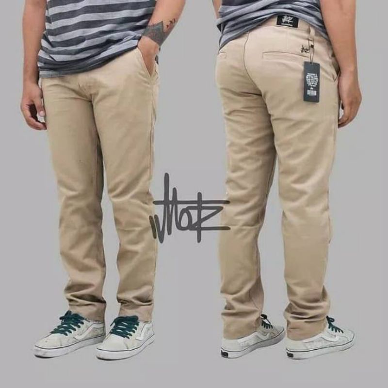 Celana chino standar original bukan slimfit / Celana chino panjang original