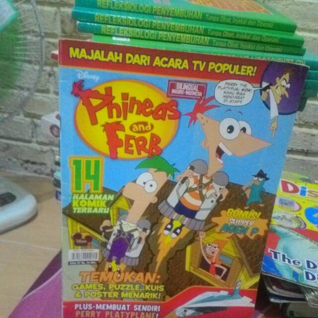 Majalah phineas and ferb bilingual inggris indonesi