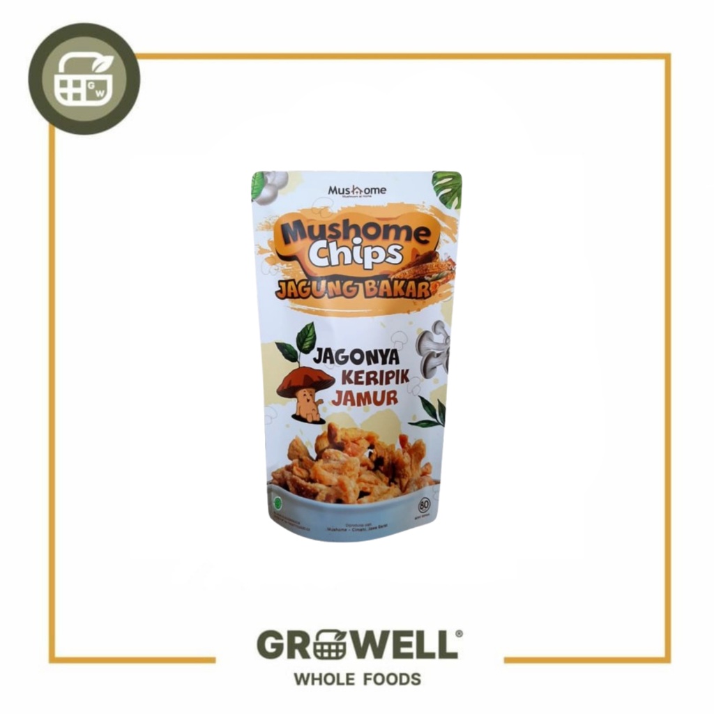 

MUSHOMS CHIPS JAGUNG BAKAR 80GR