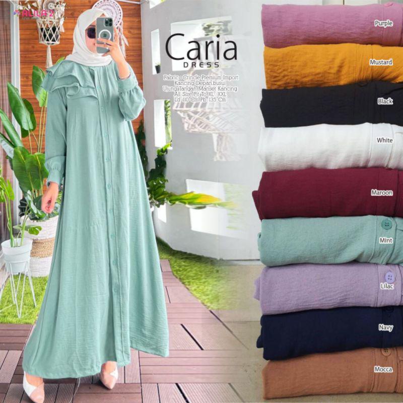 (AMD) CARIA GAMIS MAXI DRESS REMAJA WANITA AIRFLOW