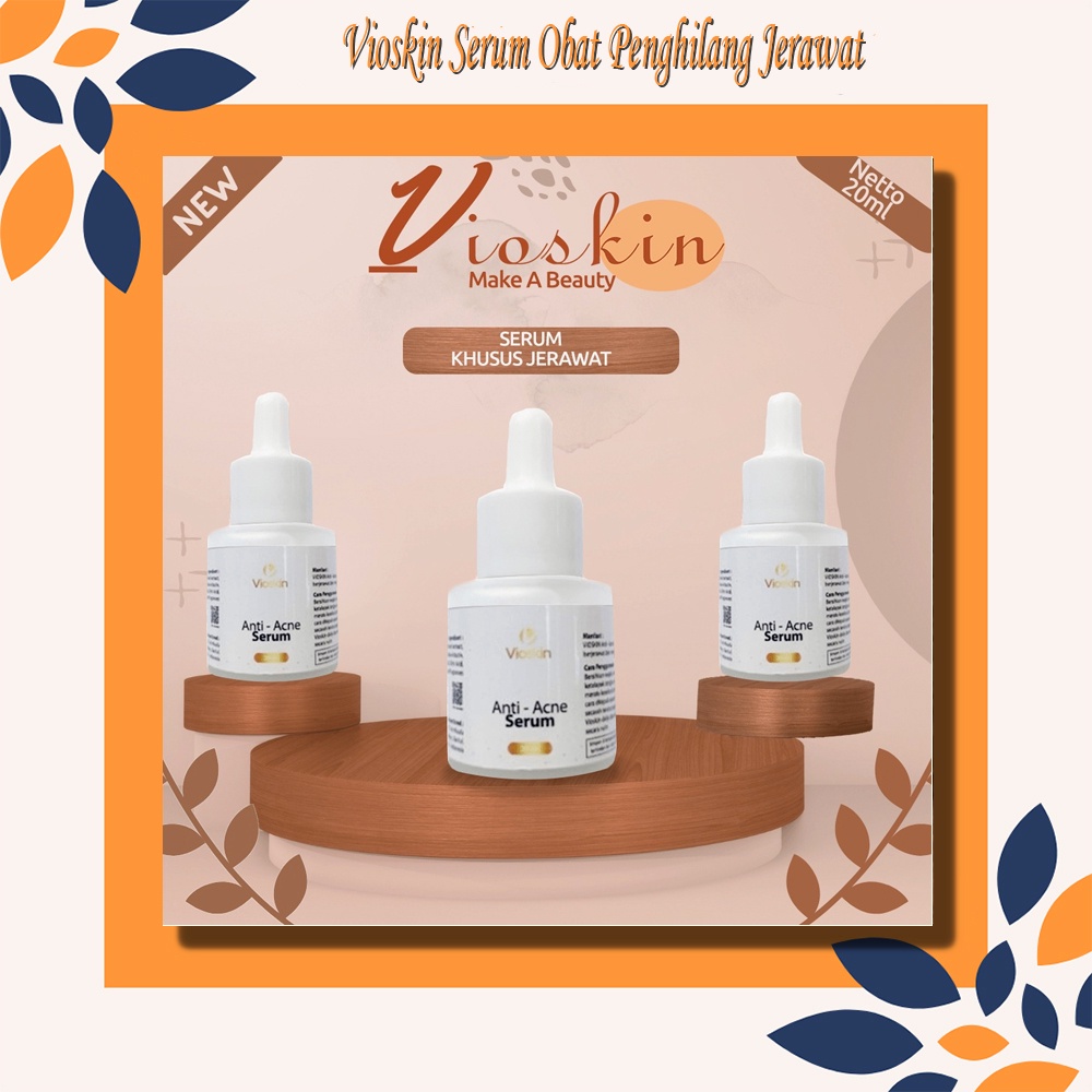 VIOSKIN SERUM OBAT PENGHILANG JERAWAT PALING Anti acne SERUM Penghilang JERAWAT bekas luka WAJAH