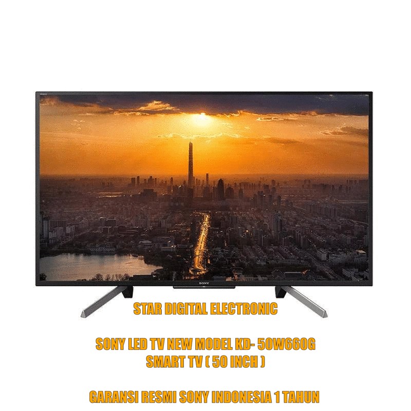 [GARANSI RESMI] SONY KDL-50W660G Full HD HDR Smart TV LED [50 Inch] 50W660G