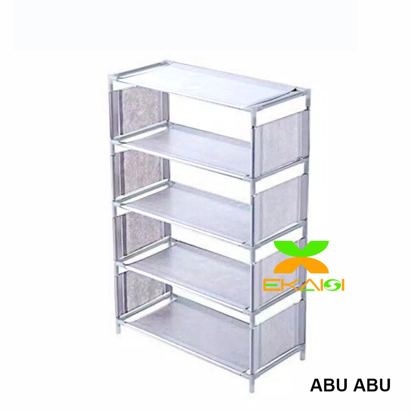 Ekaisi Rak sepatu portable Tempat sendal Shoes rack 4 susun 5 layer