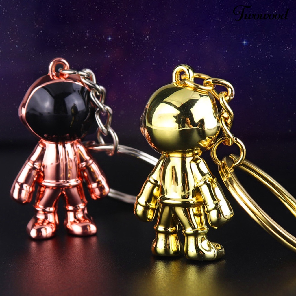 Twowood Gantungan Kunci Bentuk Astronot Bahan Zinc Alloy Handmade Multifungsi Untuk Tas