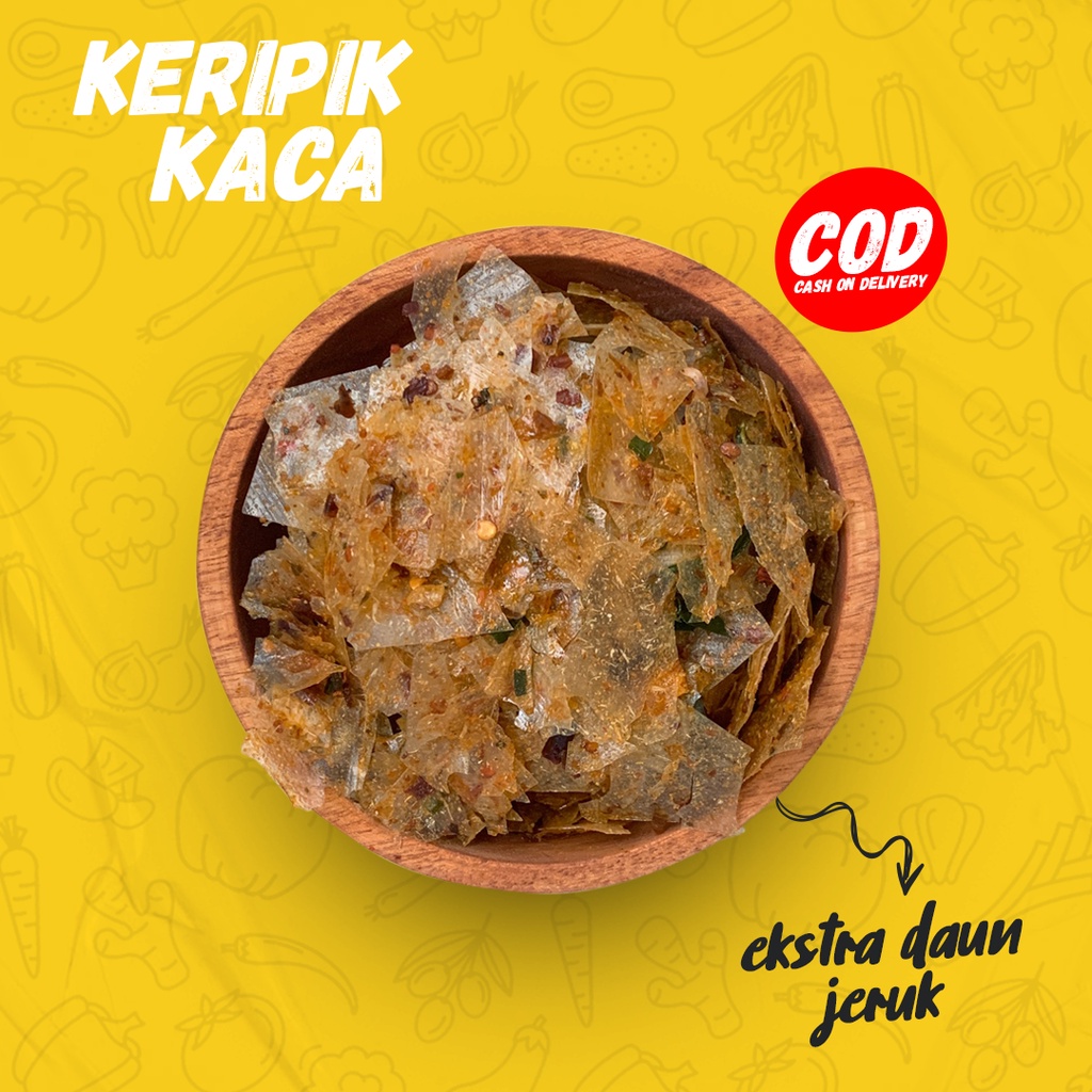 

Keripik Kaca KRIPCA Beling Daun Jeruk Pedas 100gr